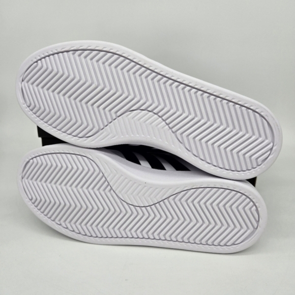 adidas Grand Court Cloudfoam Lifestyle Court Comfort White Black Shoes Size 8 - Picture 7 of 8